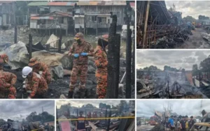 Fire Tragedy in Sabah: Five Children Lose Lives; Pregnant Woman Taken to Hospital